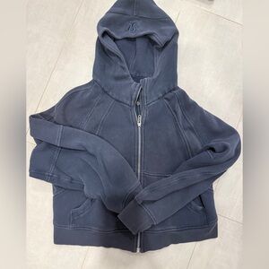 Lululemon Navy Full Zip Scuba Hoodie M/L